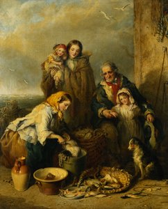 La famille du pêcheur, 1861 - Henry Perlee Parker