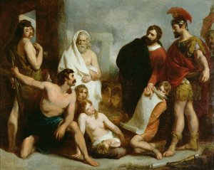 Les Romains enseignant les arts mécaniques aux anciens Bretons - Henry Perronet Briggs