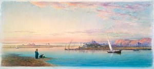 Le Nil par Bulaq, Égypte, 1868