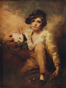 Garçon et lapin, 1814, vers 1915