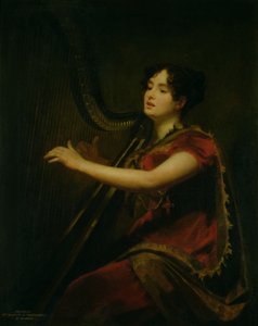 La Marquise de Northampton jouant de la harpe, c.1820 - Henry Raeburn