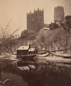 Cathédrale de Durham en hiver, c. 1857 (photo) - Henry Reverend Holden