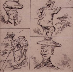 Golfeurs, illustration du magazine 
