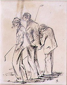 Les golfeurs léthargiques, illustration du magazine 