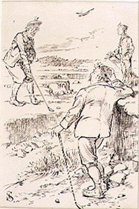 Le golfeur gagnant, illustration du magazine 