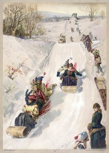 Luge à la campagne