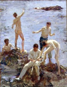Garçons se baignant - Henry Scott Tuke