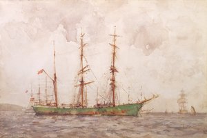 Barque danoise, port de Falmouth