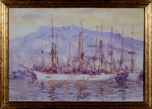 Trois maîtres, Falmouth, 1904 - Henry Scott Tuke