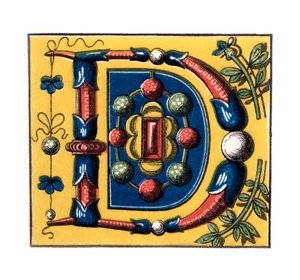 Lettre initiale D - Henry Shaw