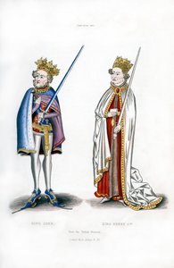 Roi Jean et Roi Henri Ier, vers 1440, 1843 - Henry Shaw