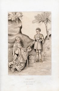 Lydgate présentant son livre au comte de Salisbury - Henry Shaw