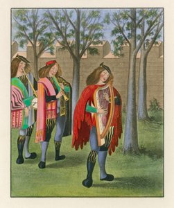 Ménestrels, vers 1480