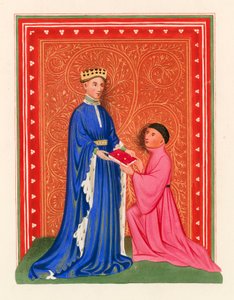 Occleve présentant son livre à Henri V, vers 1410 - Henry Shaw
