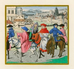 Le Pèlerinage de Canterbury, fin du XVe siècle - Henry Shaw
