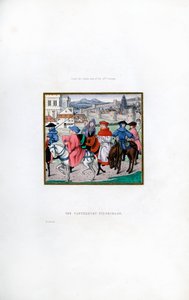 Le pèlerinage de Canterbury, fin du 15ème siècle, 1843 - Henry Shaw