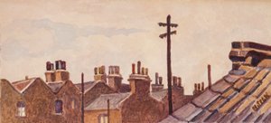 Toits depuis Rounton Road, vers 1930 - Henry Silk