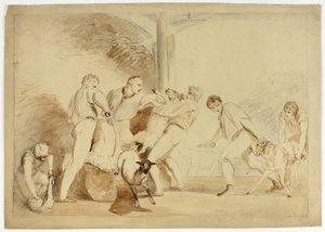 Tonte des moutons - Henry Singleton