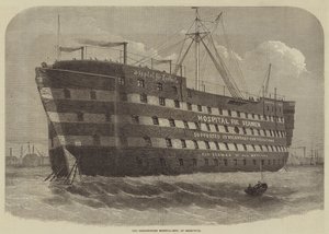 Le navire-hôpital Dreadnought, à Greenwich - Henry Spernon Tozer