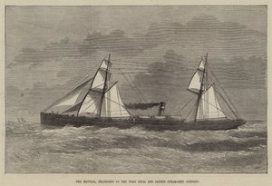 Le Haytian, appartenant à la West India and Pacific Steam-Ship Company - Henry Spernon Tozer