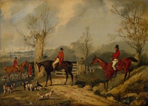 La rencontre au-dessus de la porte - Henry Sr Alken