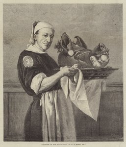 Apportant la tête de sanglier - Henry Stacey Marks