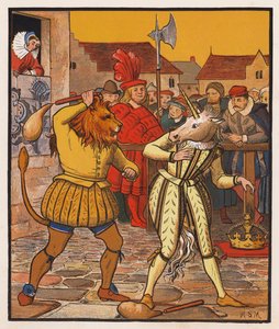 Le lion et la licorne - Henry Stacy (after) Marks