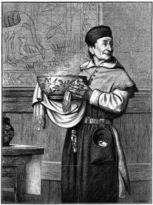 Apportant le bol de wassail, 1874