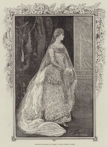 Princesse Victoria de Hesse dans sa robe de mariée - Henry Stephen Ludlow