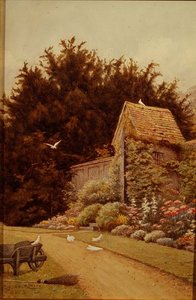 Une vieille maison de jardin à Hartwell House - Henry Terry