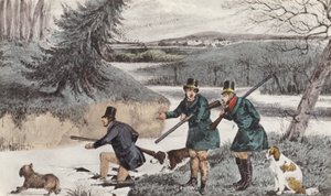 Mytton chassant en hiver - Henry Thomas (after) Alken