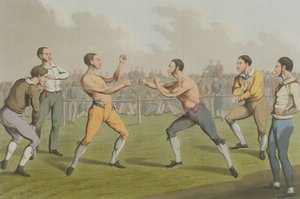 Un combat de prix, aquatinte par I. Clark, pub. par Thomas McLean, 1820 - Henry Thomas Alken