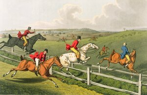 Chasse au renard, gravée à l
