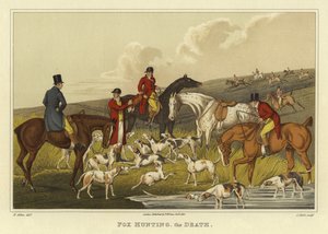 Chasse au renard, la mort - Henry Thomas Alken