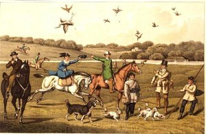 Chasse au faucon, publié par Thomas McLean - Henry Thomas Alken