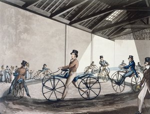 École de conduite de Hobbyhorse de Johnson, 1819 - Henry Thomas Alken