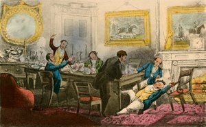 Soulève-moi ! Attache-moi à ma chaise ! Remplis mon verre !, 1838 - Henry Thomas Alken