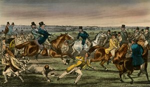 M. Jorrocks fait son entrée dans le ring de paris de Newmarket, 1838