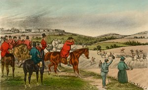 M. Jorrocks télégraphie le renard, 1838 - Henry Thomas Alken
