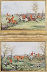 Paire de scènes de chasse, XIXe siècle - Henry Thomas Alken