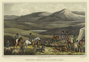 Réunion sportive dans les Highlands - Henry Thomas Alken