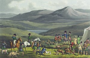 Réunion sportive dans les Highlands, gravé à l