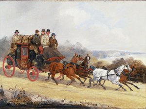 Le carrosse de Douvres à Londres : En été - Henry Thomas Alken