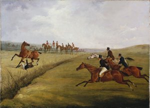 Le Grand Steeplechase du Leicestershire, 12 mars 1829 : Le point culminant du désastre - Henry Thomas Alken