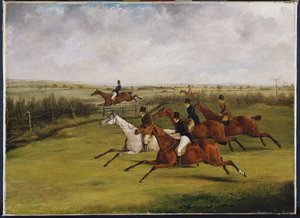 Le Grand Steeplechase du Leicestershire, 12 mars 1829 : Le champ devient sélect - Henry Thomas Alken