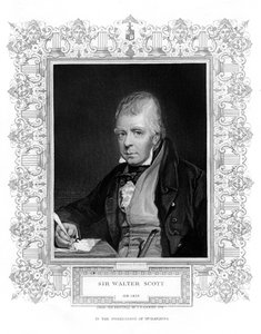 Sir Walter Scott, 1er baronnet, romancier et poète historique écossais prolifique, 19e siècle