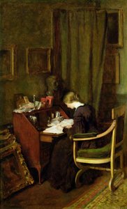 À son bureau - Henry Thomas Schafer