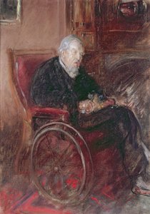 Le père de Henry Tonk en fauteuil roulant - Henry Tonks
