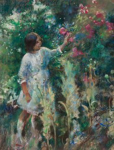 Dans le jardin, vers 1900 - Henry Tonks