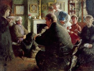 Steer à la maison, 109 Cheyne Walk (la veille de Noël) vers 1929-30